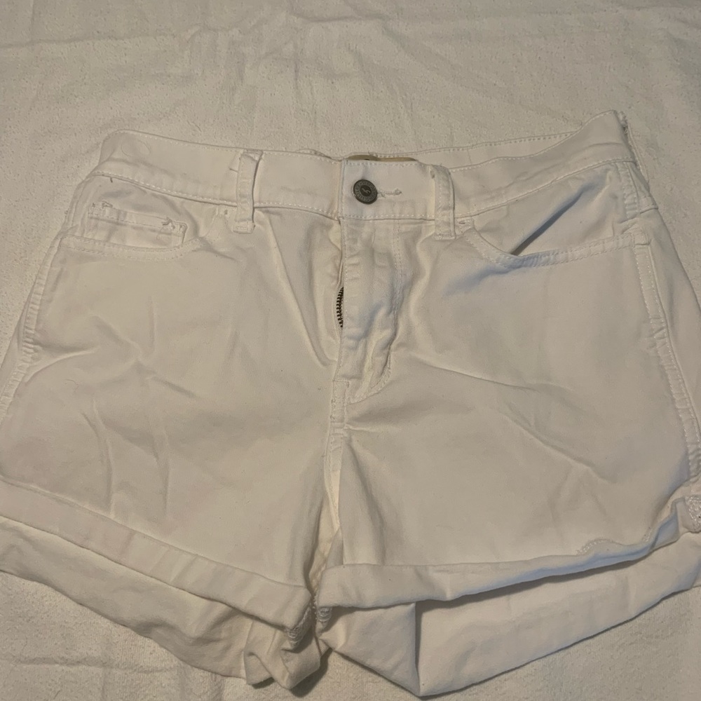 Hollister White High rise Short short shorts